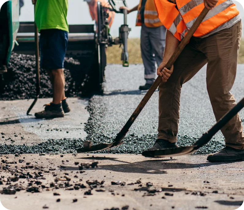 Resultat scellement fissures stationnement