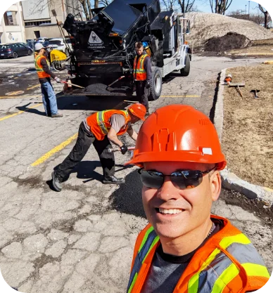 L'Équipe Marcil — chantier de scellement